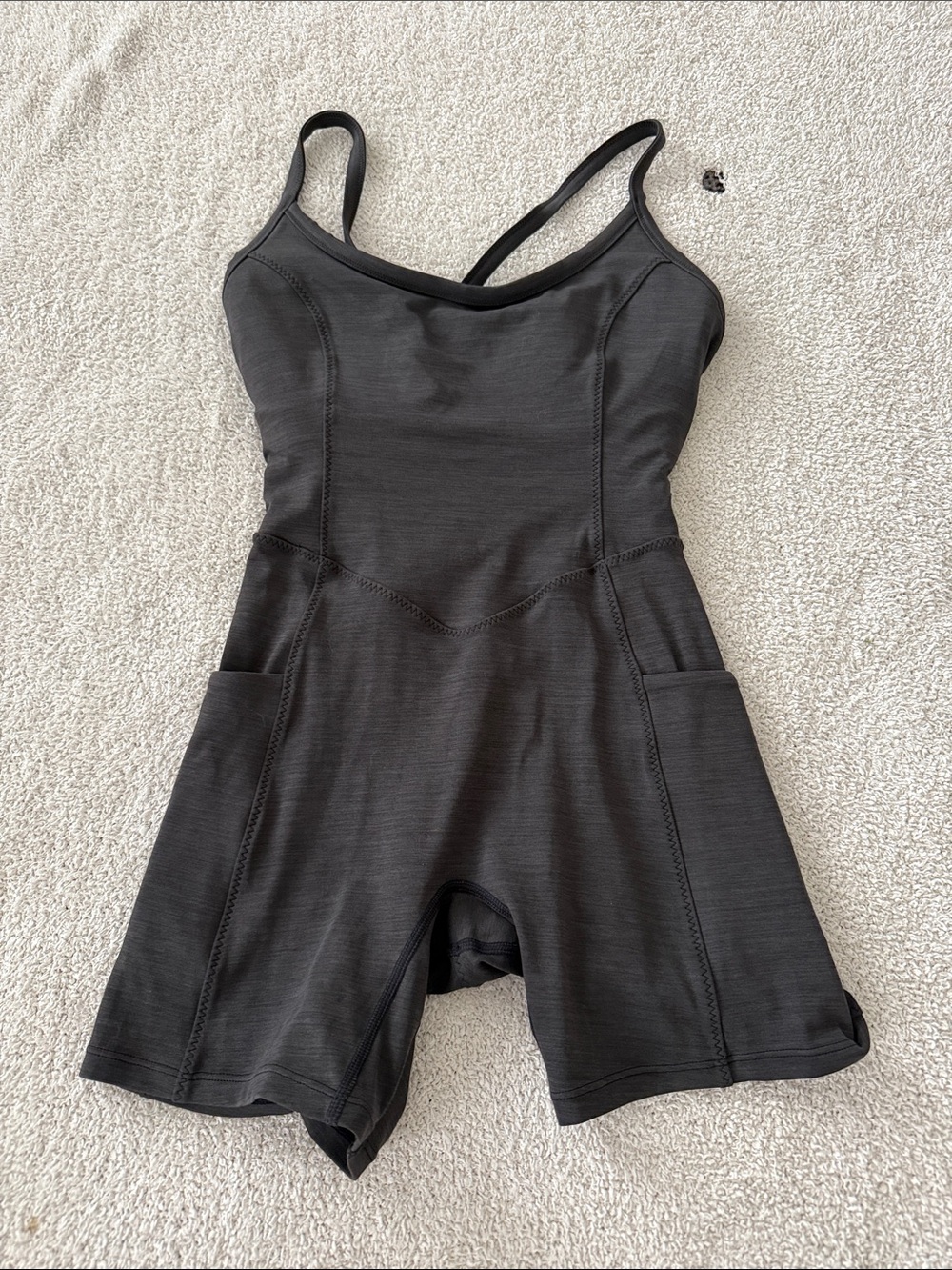 Women's Black Active Romper - Unbranded
